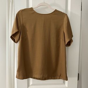 Gold Short Sleeve Blouse